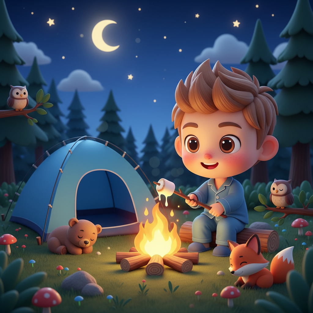 Hunter's Cozy Campout Fun